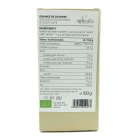 Graines de chanvre bio grillées cappuccino | HANF&NATUR