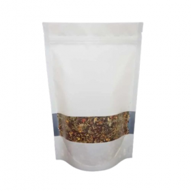 Pochette alu fenêtre 8x13x5cm - 100 pcs (Noir)